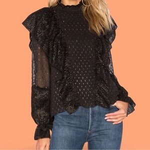 Rachel Zoe Runway Black Blouse